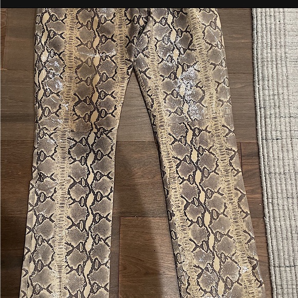 SNAKESKIN LEATHER PANTS marked down to $69 to $250 - Picture 2 of 3